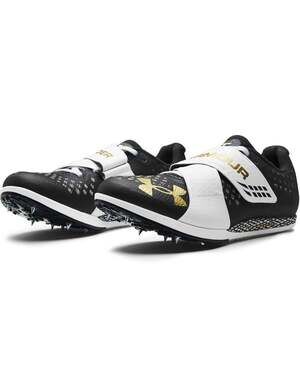 NEW Under Armour, HOVR Skyline TJ Track Spikes.Elite White/Gold, Size 6.5